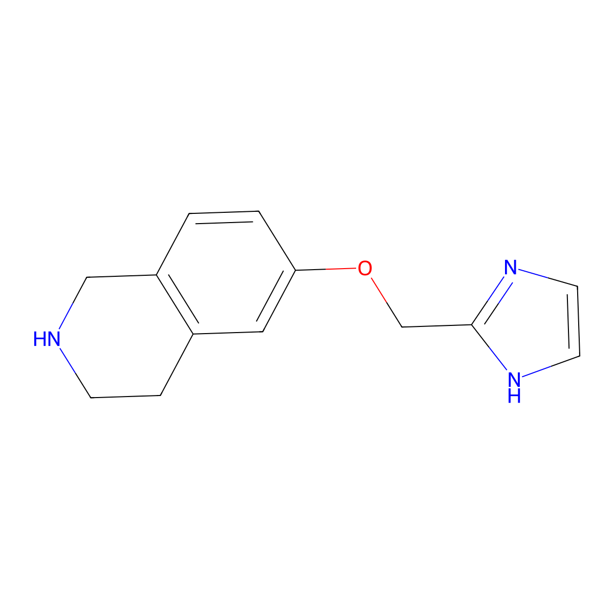 6-[(1H-imidazol-2-yl)methoxy]-1,2,3,4-tetrahydroisoquinoline molecular structure, CAS 2228757-61-5