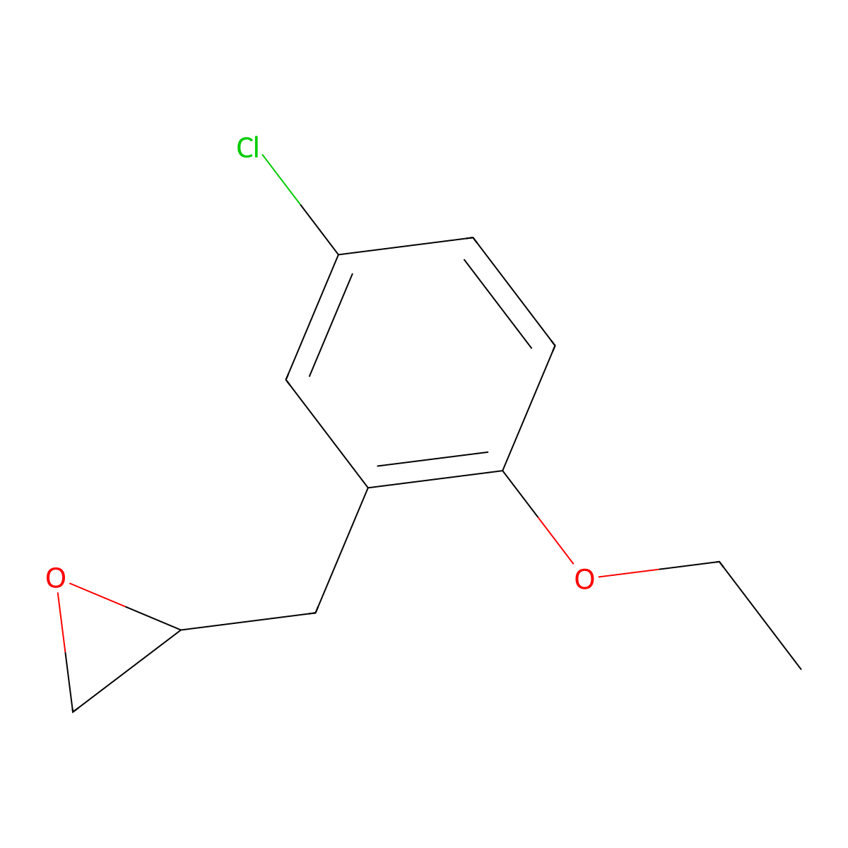 2-[(5-Chloro-2-ethoxyphenyl)methyl]oxirane molecular structure, CAS 2228773-33-7