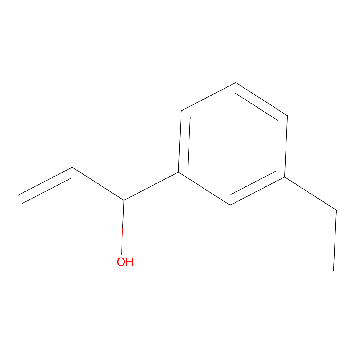 1-(3-Ethylphenyl)prop-2-en-1-ol molecular structure, CAS 2228776-42-7