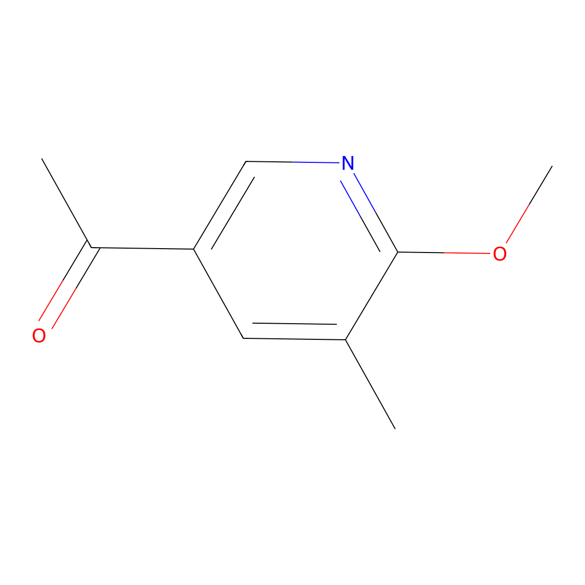 1-(6-Methoxy-5-methylpyridin-3-yl)ethan-1-one molecular structure, CAS 2228776-93-8