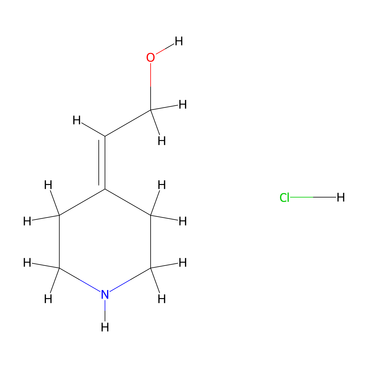 2-(Piperidin-4-ylidene)ethan-1-ol hydrochloride molecular structure, CAS 2228786-37-4
