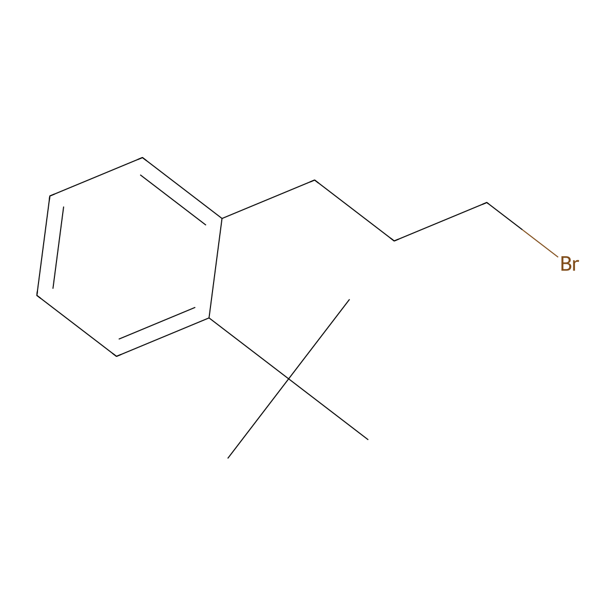 1-(3-Bromopropyl)-2-tert-butylbenzene molecular structure, CAS 2228787-62-8