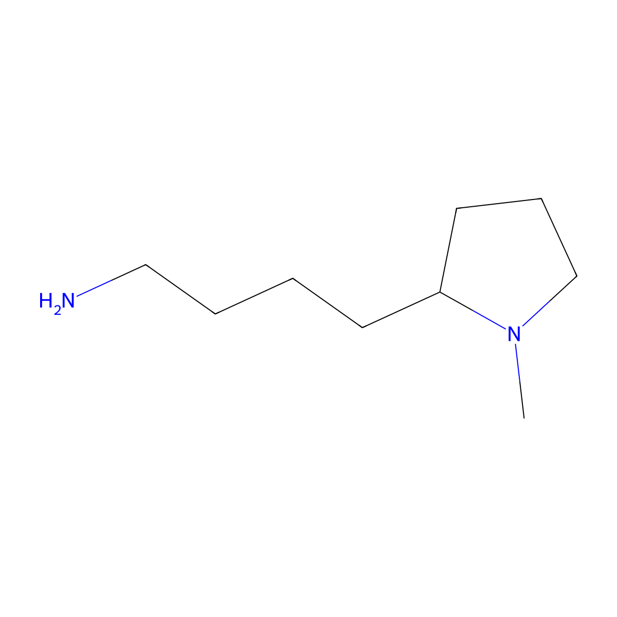 4-(1-Methylpyrrolidin-2-yl)butan-1-amine molecular structure, CAS 2228790-60-9