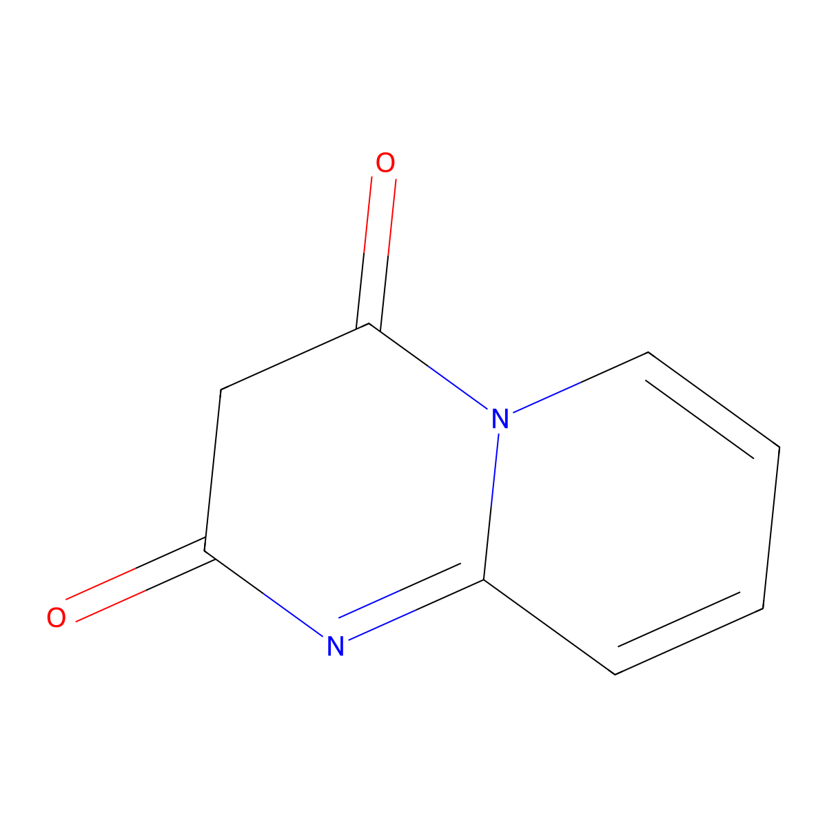 2H-Pyrido(1,2-a)pyrimidine-2,4(3H)-dione molecular structure, CAS 22288-66-0