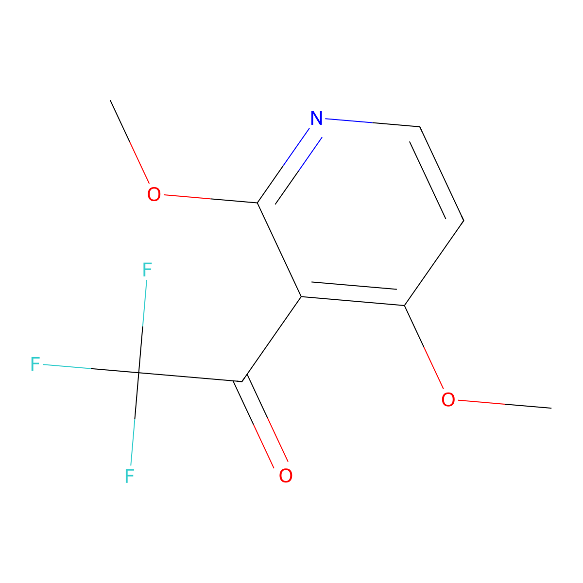 1-(2,4-Dimethoxypyridin-3-yl)-2,2,2-trifluoroethan-1-one molecular structure, CAS 2228811-36-5