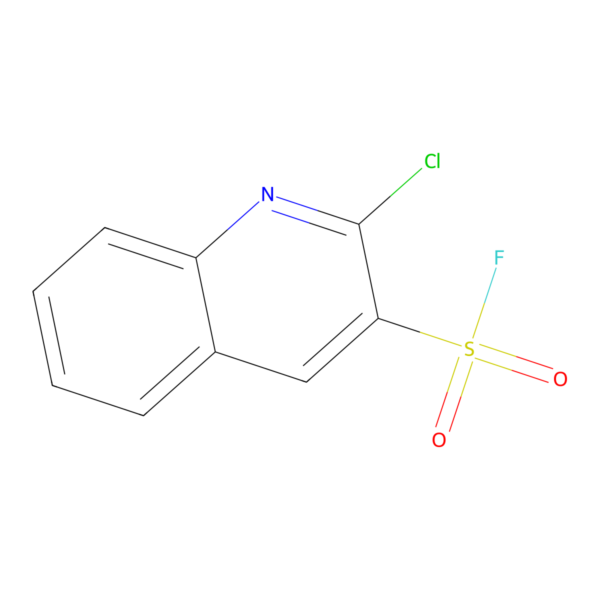 2-Chloroquinoline-3-sulfonyl fluoride molecular structure, CAS 2228823-20-7