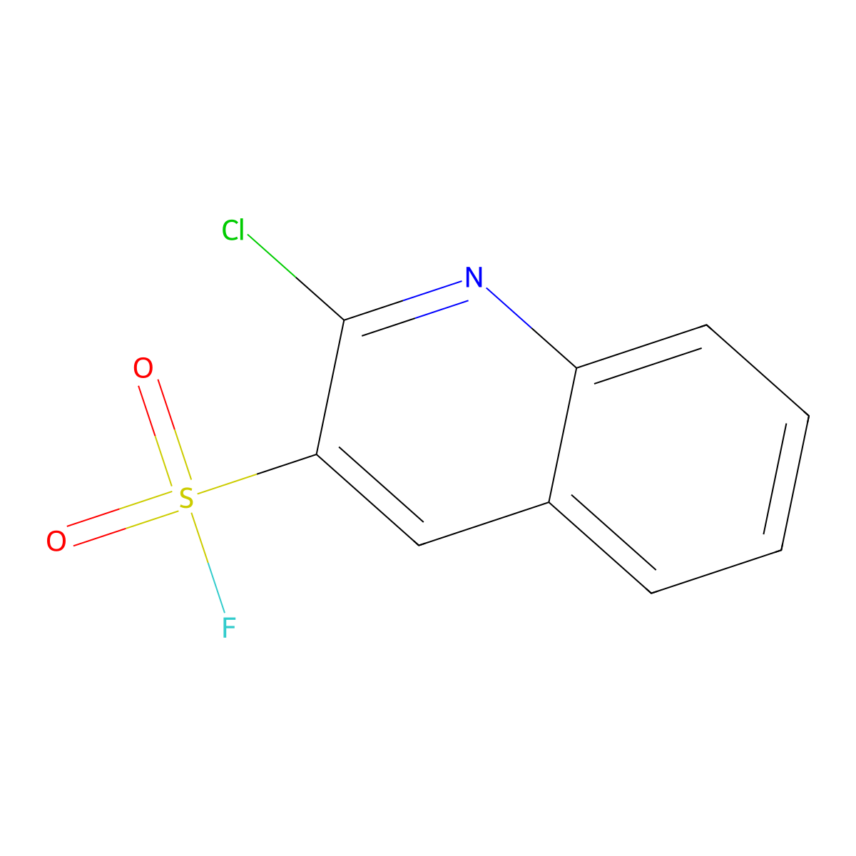 2-Chloroquinoline-3-sulfonyl fluoride molecular structure, CAS 2228823-20-7