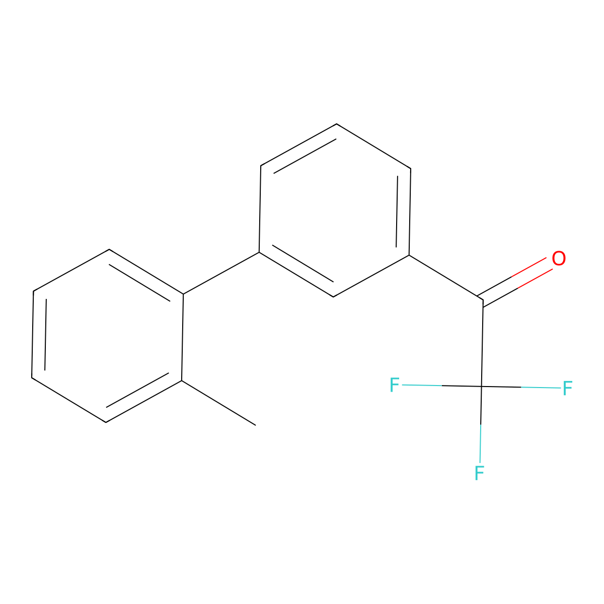 2,2,2-Trifluoro-1-[3-(2-methylphenyl)phenyl]ethan-1-one molecular structure, CAS 2228828-15-5