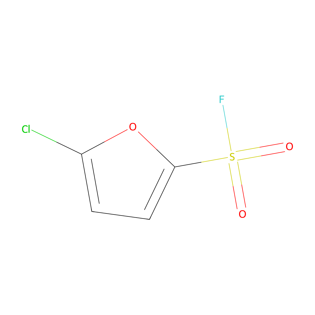 5-Chlorofuran-2-sulfonyl fluoride molecular structure, CAS 2228847-81-0
