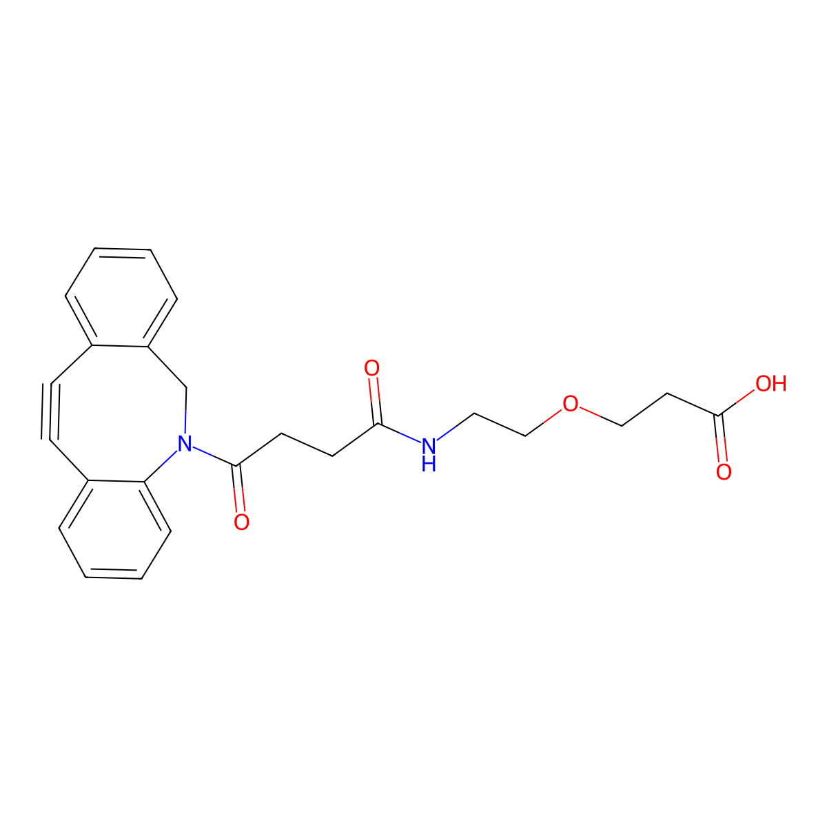 DBCO-PEG1-acid molecular structure, CAS 2228857-38-1