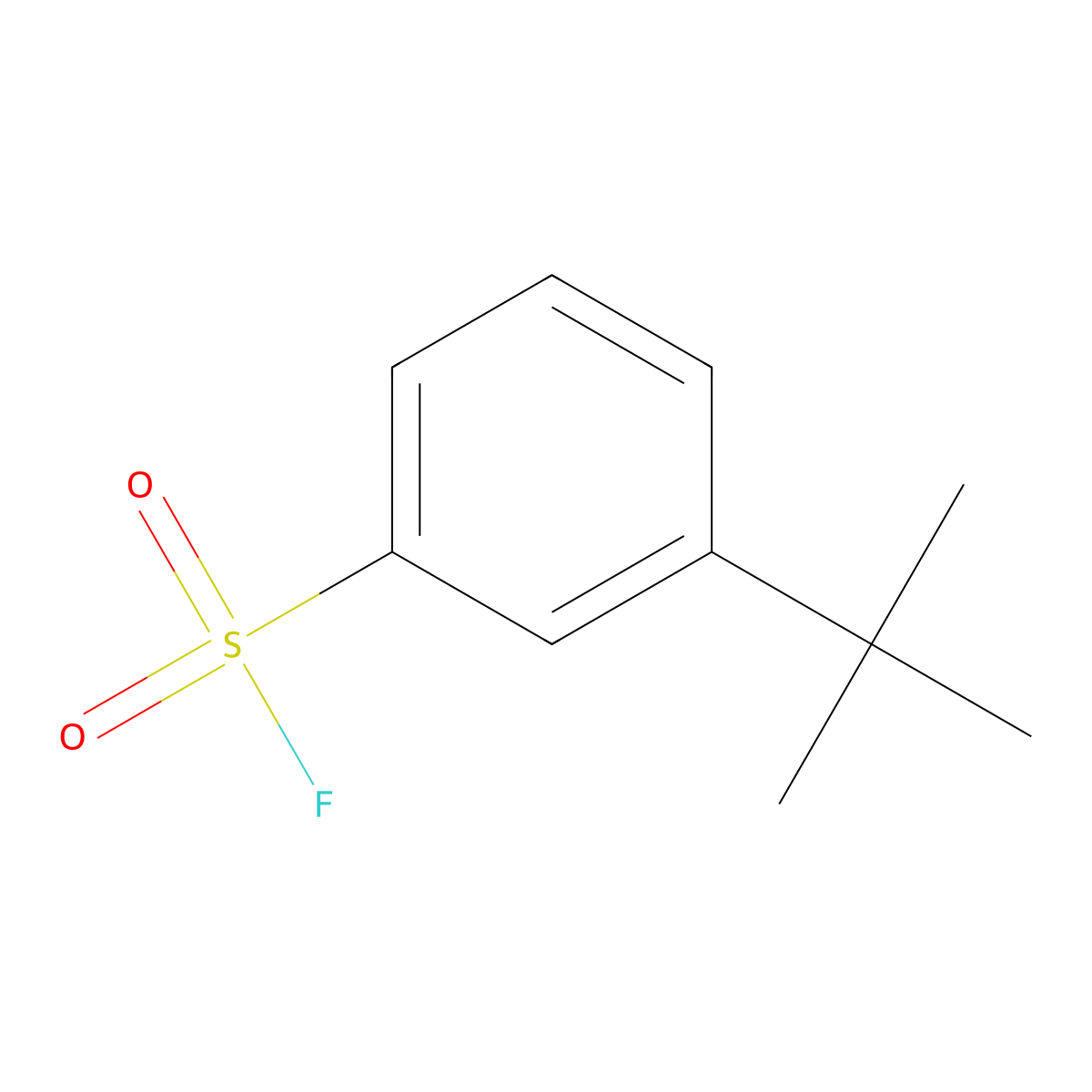 3-Tert-butylbenzene-1-sulfonyl fluoride molecular structure, CAS 2228863-56-5