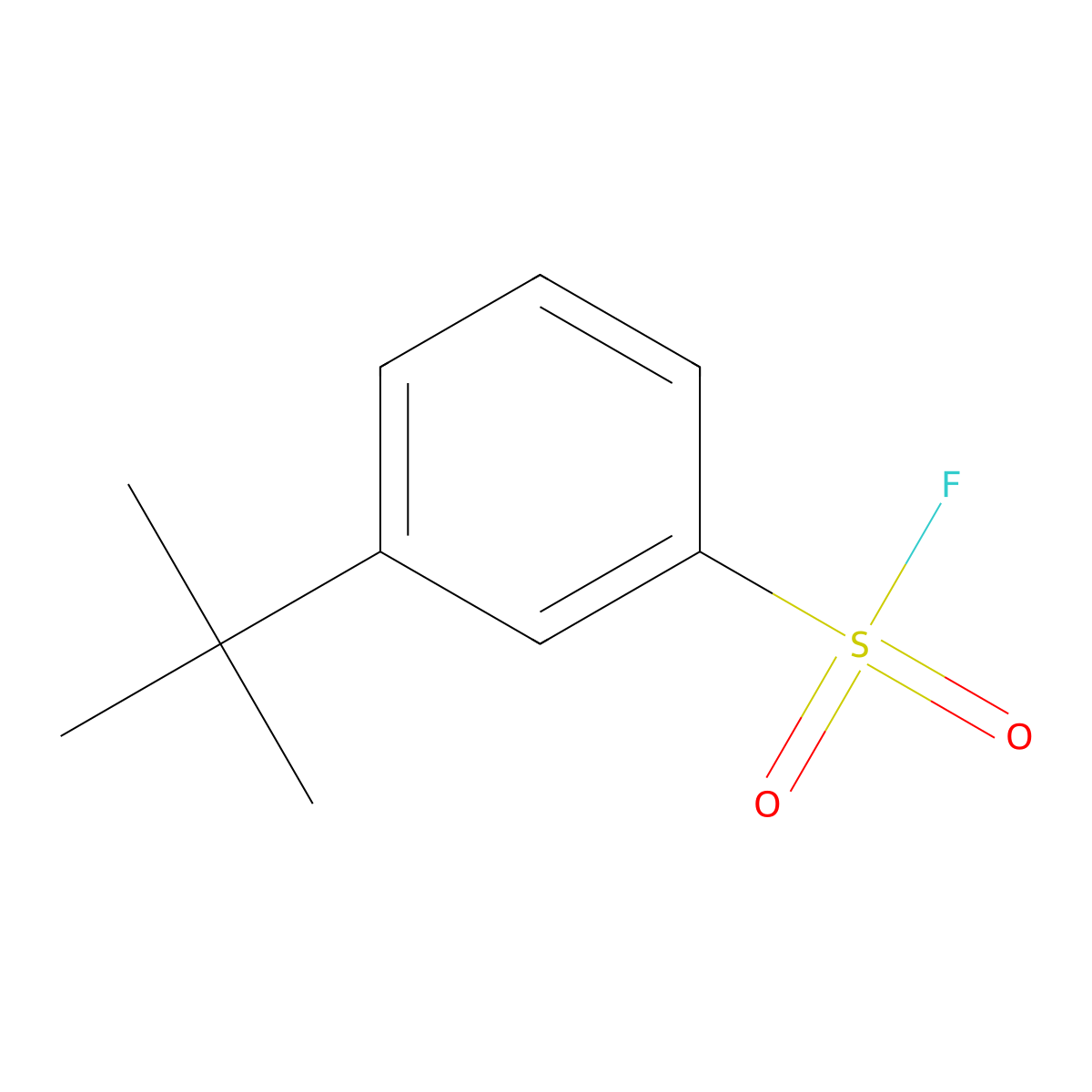 3-Tert-butylbenzene-1-sulfonyl fluoride molecular structure, CAS 2228863-56-5