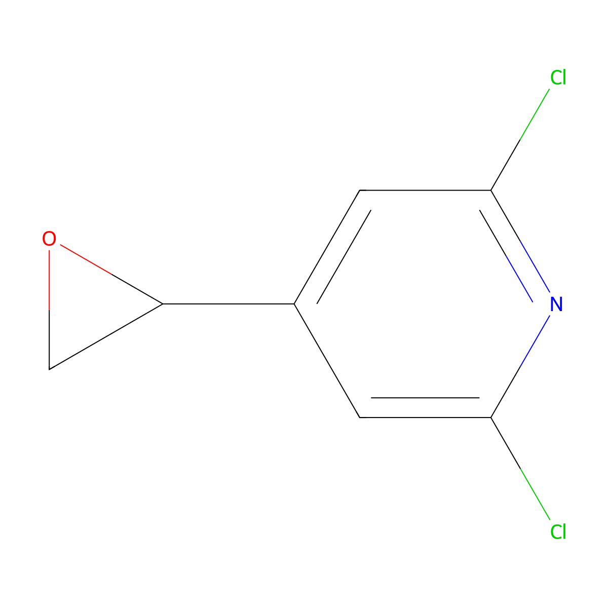 2,6-Dichloro-4-(oxiran-2-yl)pyridine molecular structure, CAS 2228875-08-7
