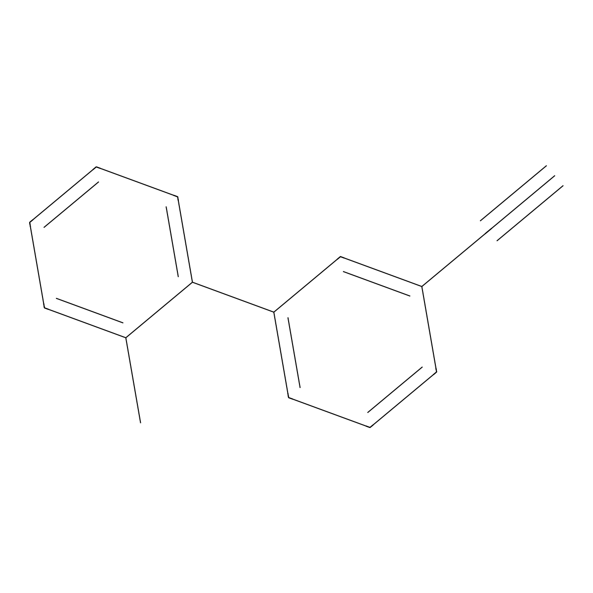 1-(3-Ethynylphenyl)-2-methylbenzene molecular structure, CAS 2228879-19-2