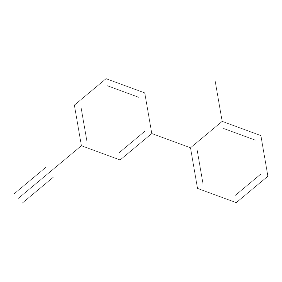 1-(3-Ethynylphenyl)-2-methylbenzene molecular structure, CAS 2228879-19-2