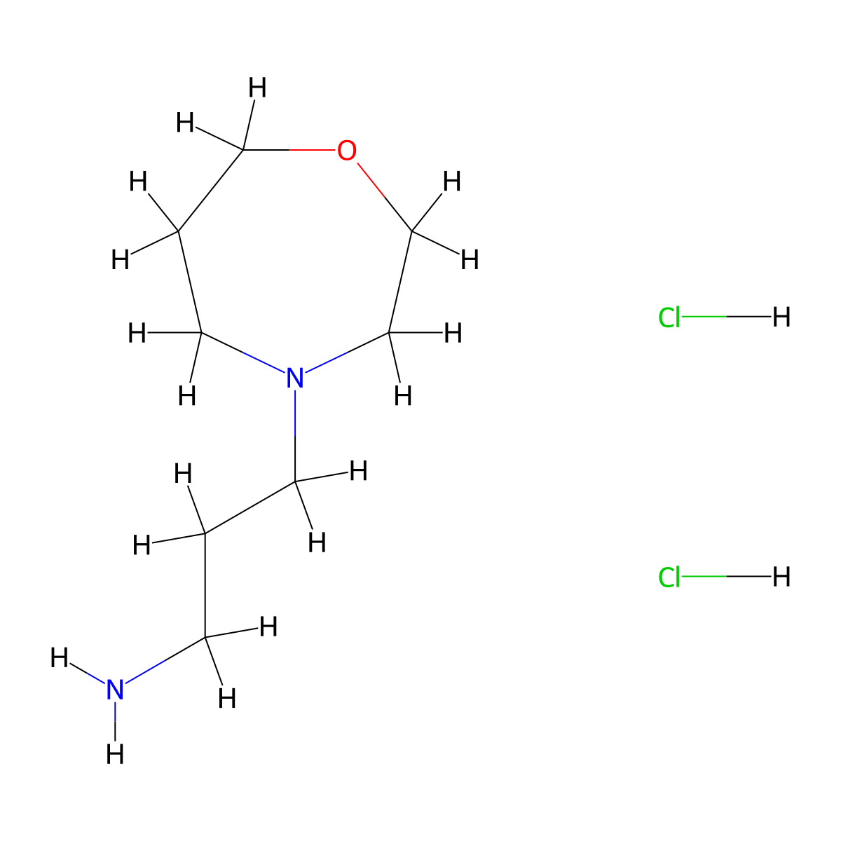 3-(1,4-Oxazepan-4-yl)propan-1-amine dihydrochloride molecular structure, CAS 2228883-37-0