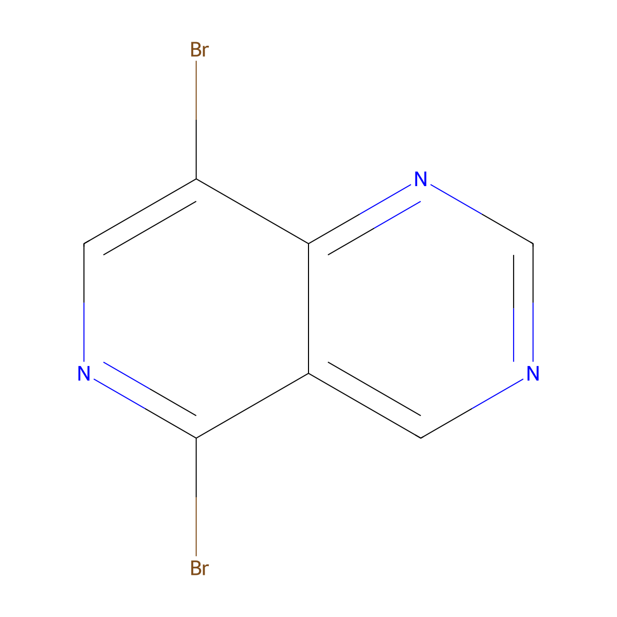 5,8-Dibromopyrido[4,3-d]pyrimidine molecular structure, CAS 2228883-50-7