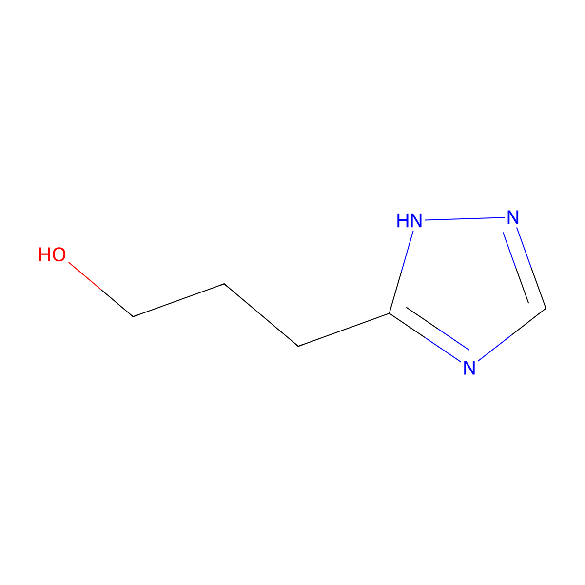 3-(1H-1,2,4-triazol-3-yl)propan-1-ol molecular structure, CAS 2228904-71-8