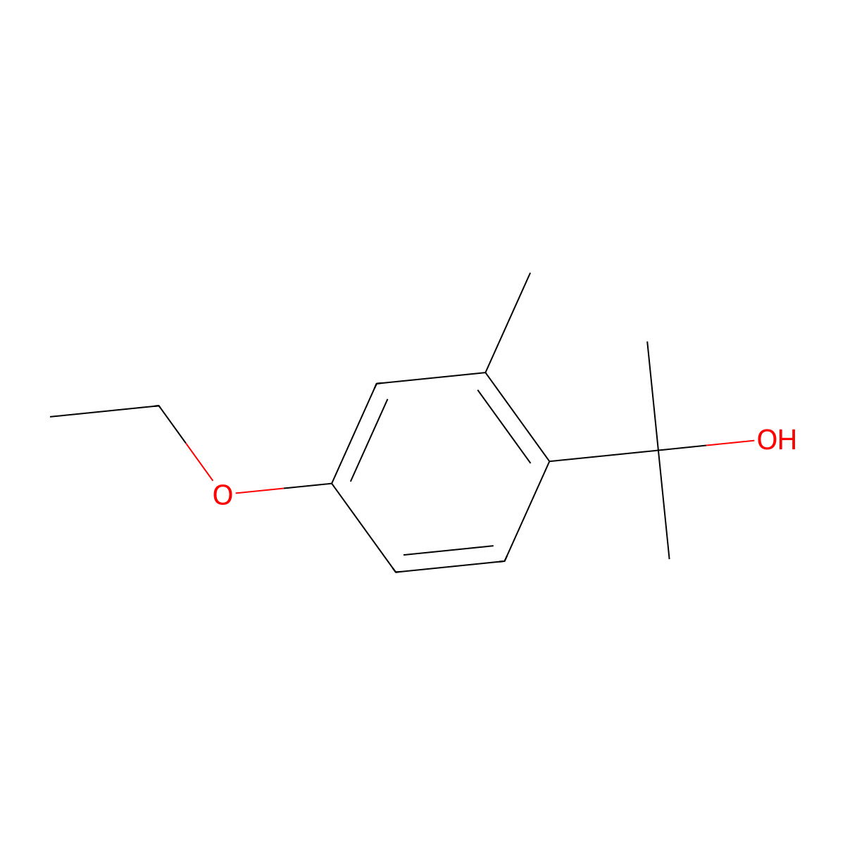 2-(4-Ethoxy-2-methylphenyl)propan-2-ol molecular structure, CAS 2228907-15-9