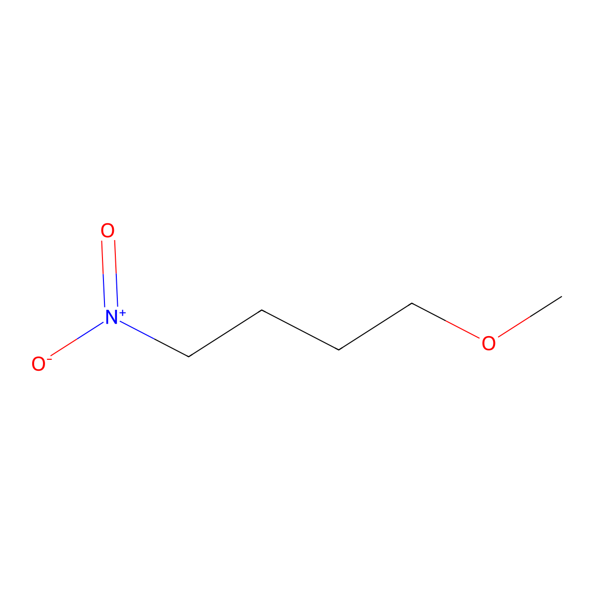 1-Methoxy-4-nitrobutane molecular structure, CAS 2228909-67-7