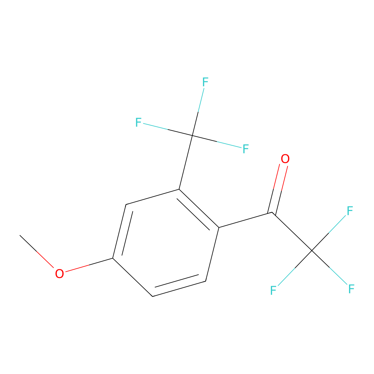 2,2,2-Trifluoro-1-[4-methoxy-2-(trifluoromethyl)phenyl]ethan-1-one molecular structure, CAS 2228911-80-4