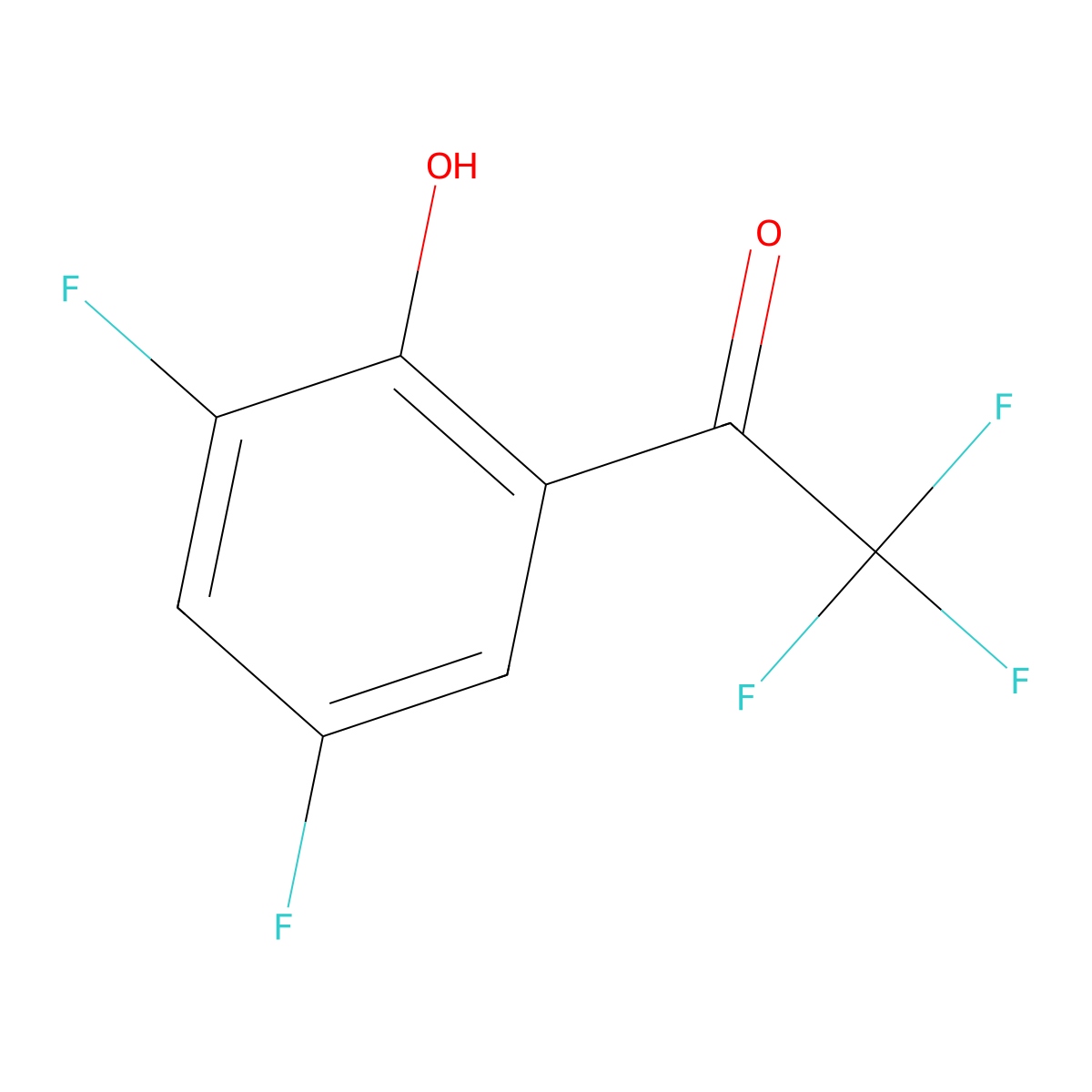 1-(3,5-Difluoro-2-hydroxyphenyl)-2,2,2-trifluoroethan-1-one molecular structure, CAS 2228927-07-7