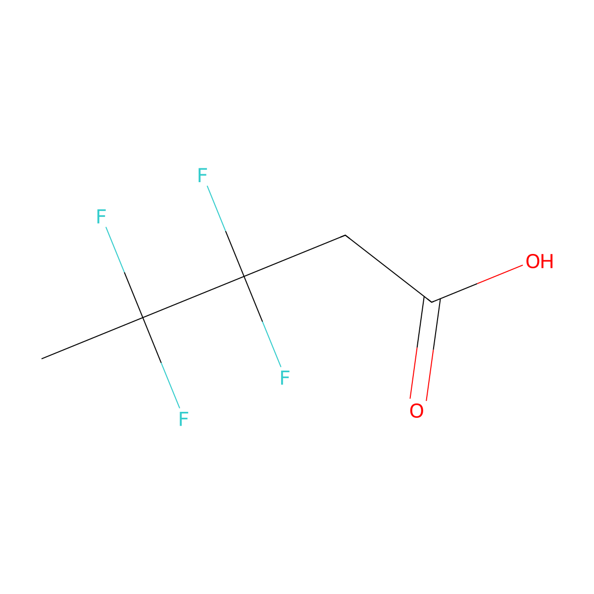 3,3,4,4-Tetrafluoropentanoic acid molecular structure, CAS 2228927-90-8