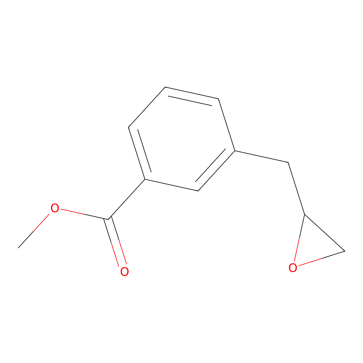 Methyl 3-[(oxiran-2-yl)methyl]benzoate molecular structure, CAS 2228929-61-9