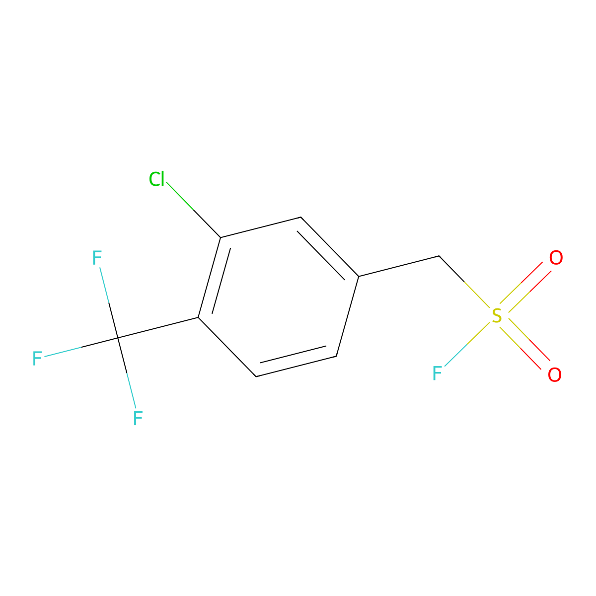 [3-Chloro-4-(trifluoromethyl)phenyl]methanesulfonyl fluoride molecular structure, CAS 2228935-55-3