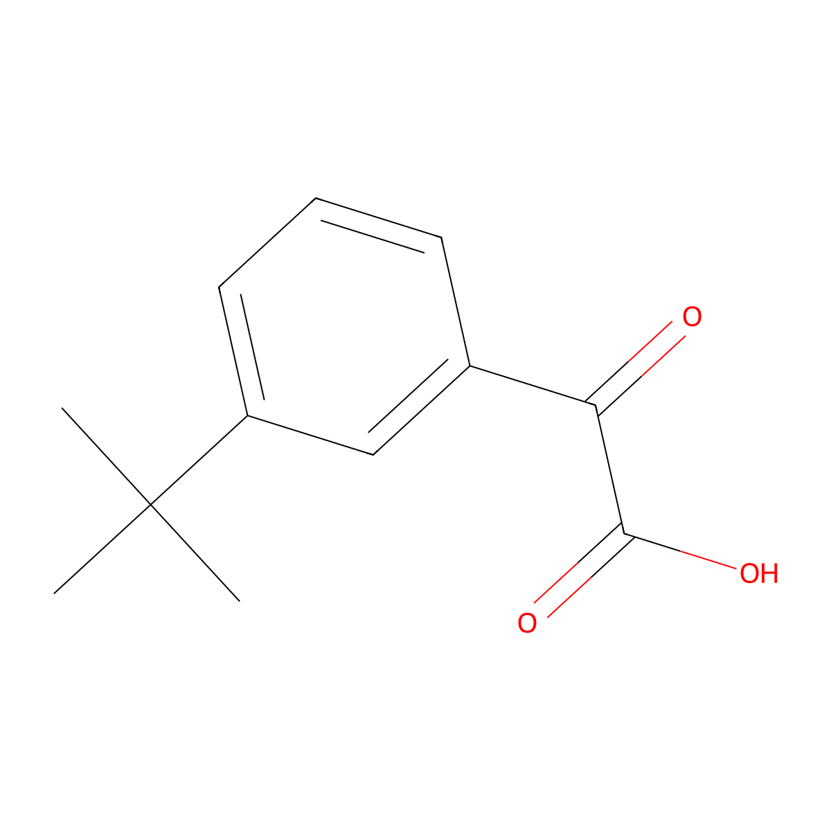 2-(3-Tert-butylphenyl)-2-oxoacetic acid molecular structure, CAS 2228950-25-0