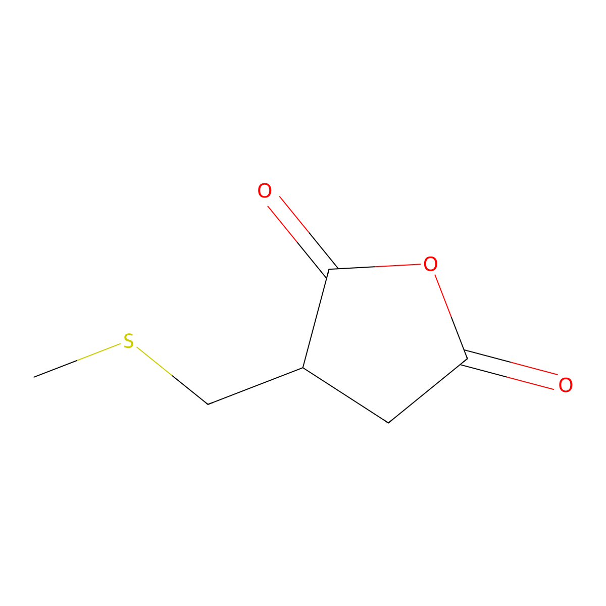 3-[(Methylsulfanyl)methyl]oxolane-2,5-dione molecular structure, CAS 2228958-23-2
