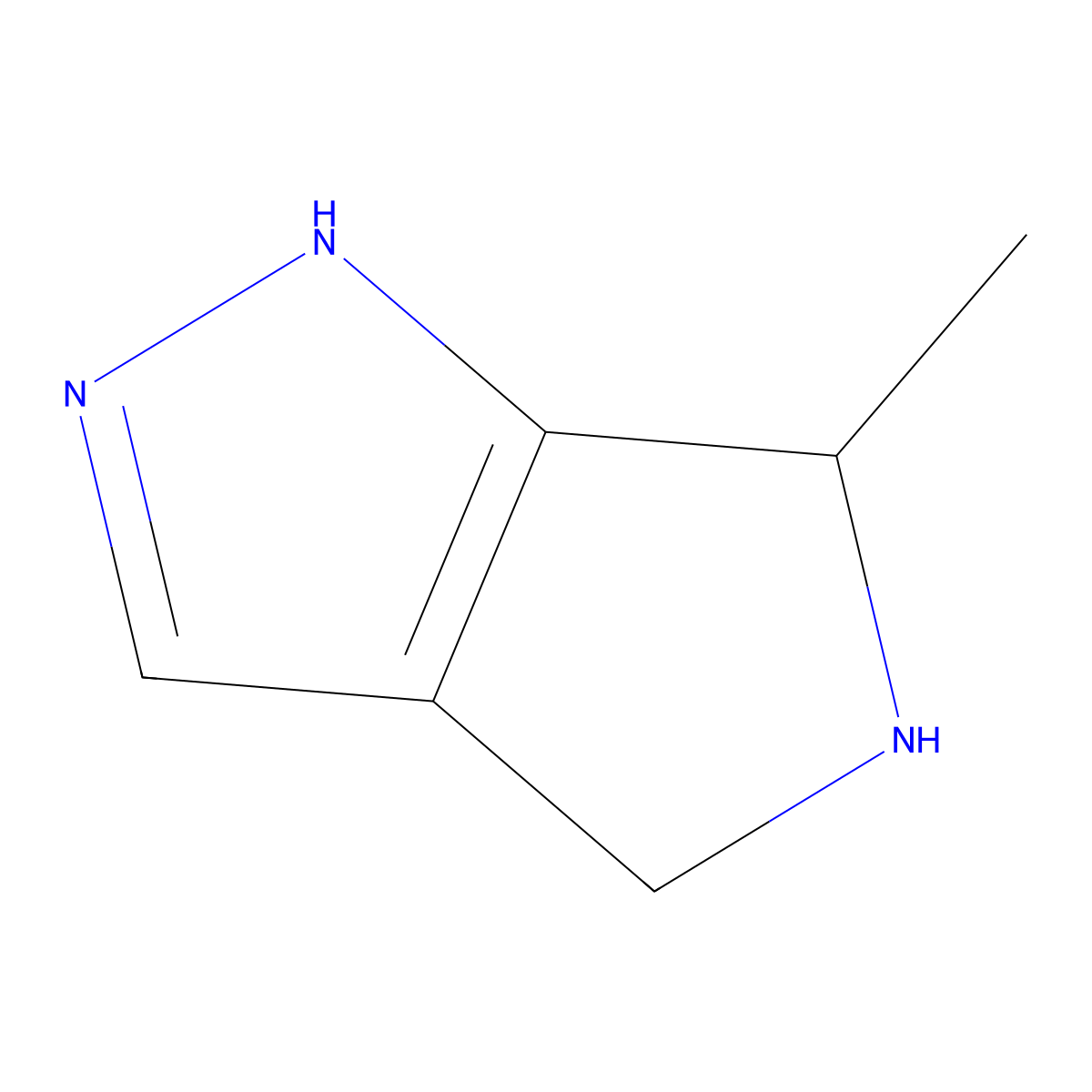 6-Methyl-1,4,5,6-tetrahydropyrrolo[3,4-c]pyrazole molecular structure, CAS 2228971-27-3