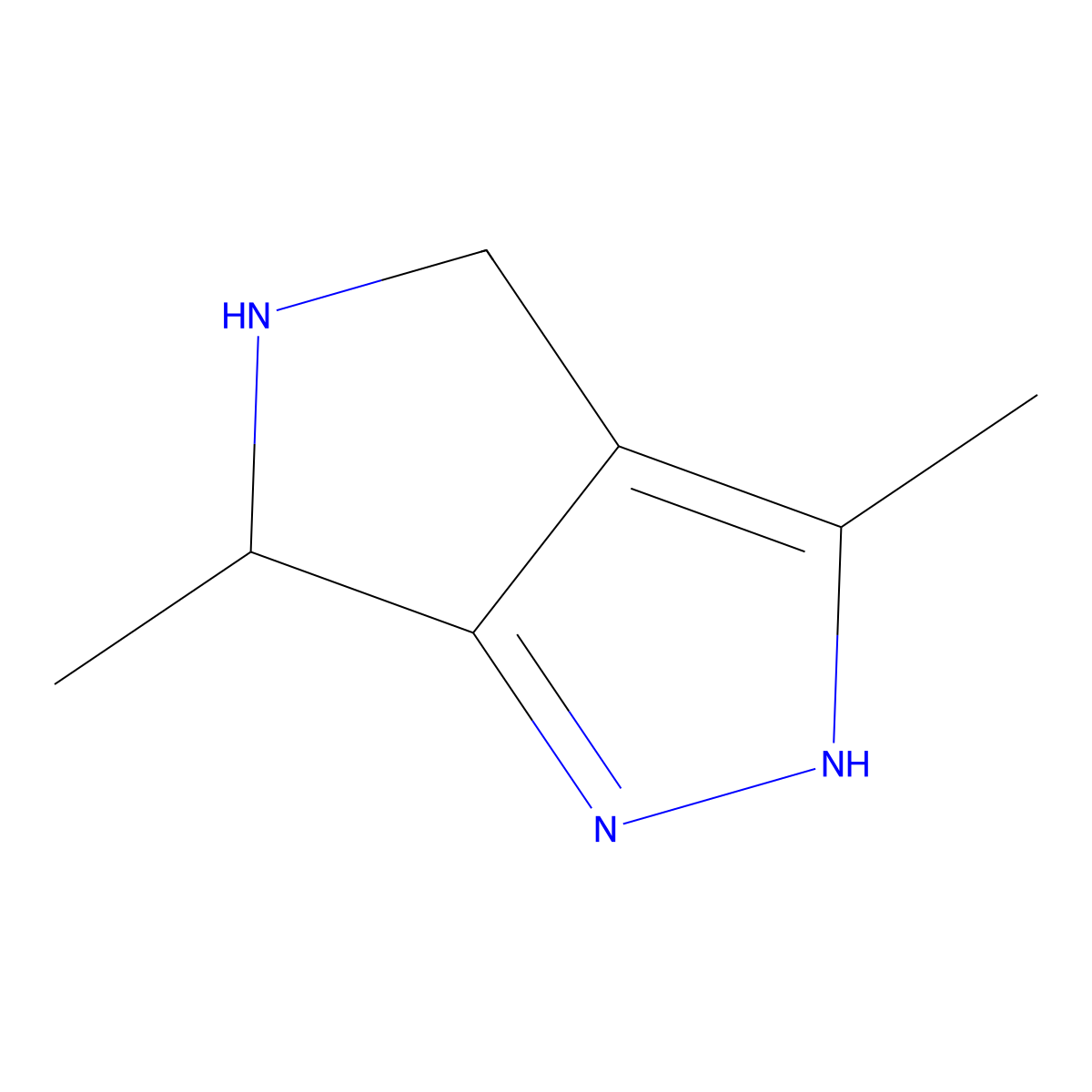 (R)-3,6-Dimethyl-1,4,5,6-tetrahydropyrrolo[3,4-c]pyrazole molecular structure, CAS 2228971-36-4