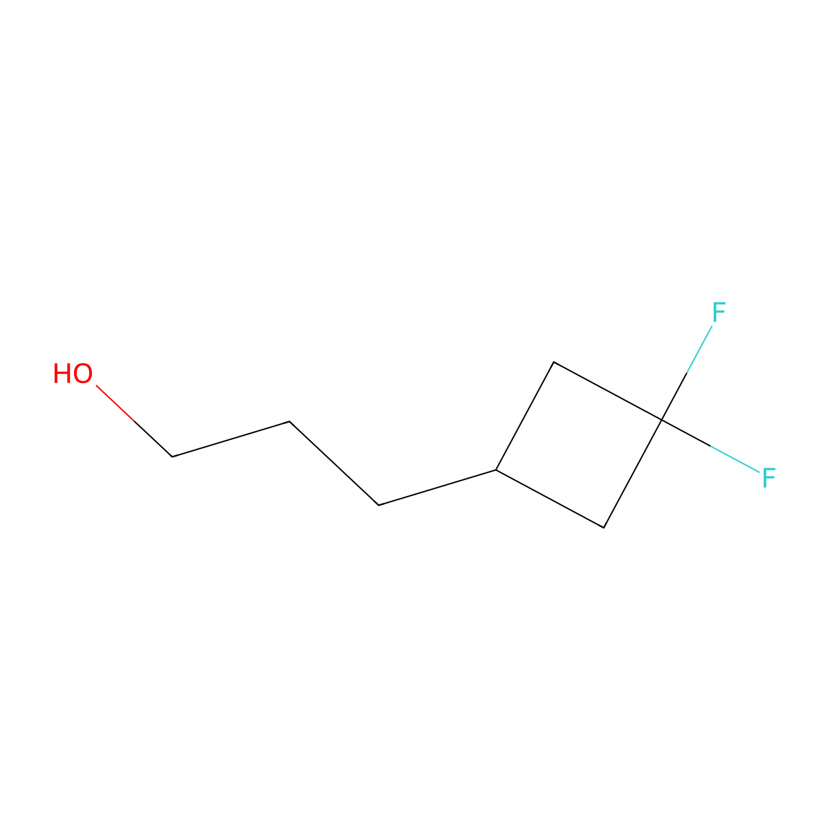 3-(3,3-Difluorocyclobutyl)propan-1-ol molecular structure, CAS 2228985-15-5