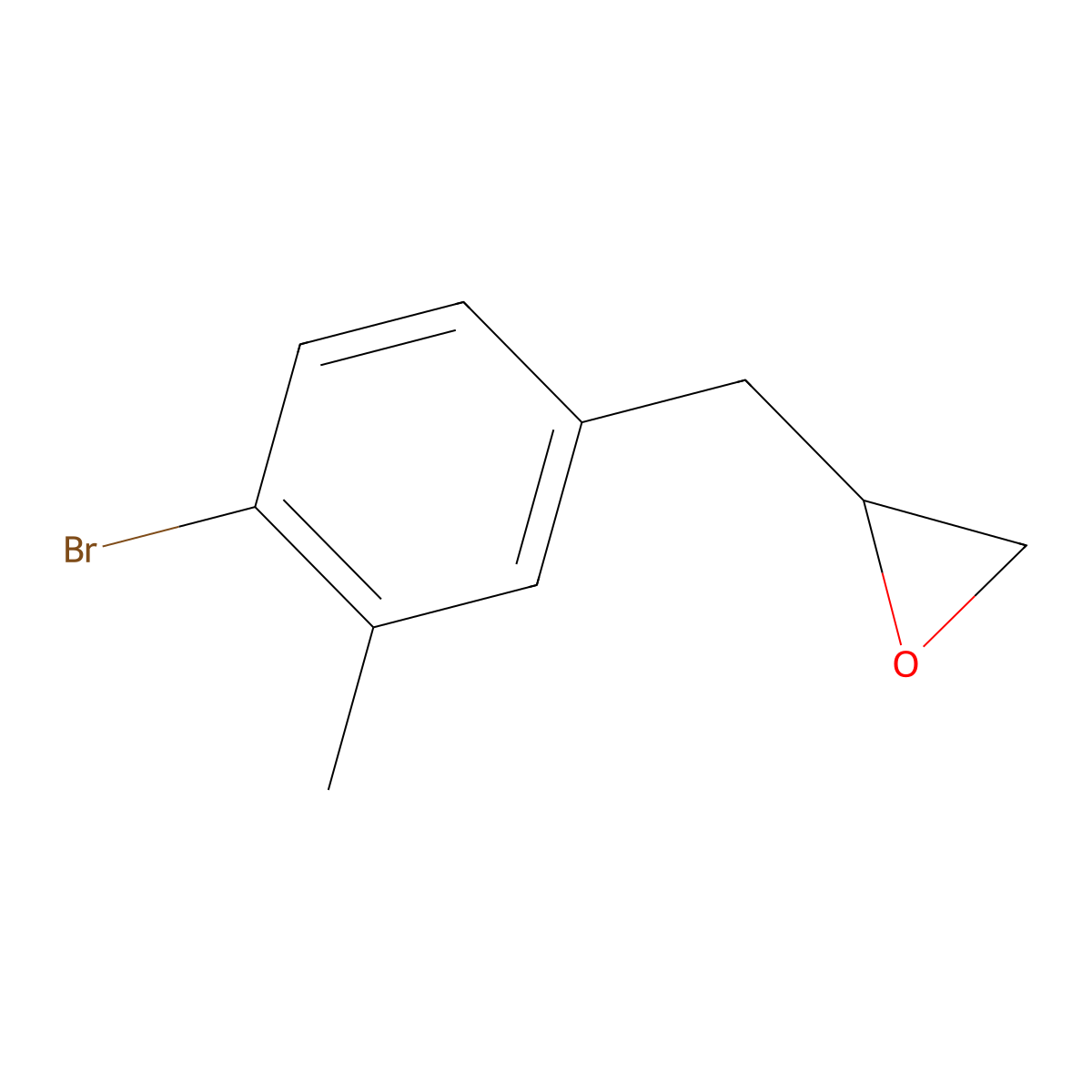 2-[(4-Bromo-3-methylphenyl)methyl]oxirane molecular structure, CAS 2228993-41-5