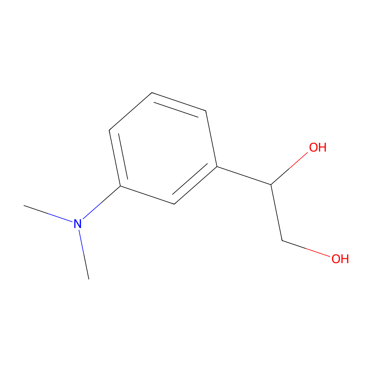 1-[3-(Dimethylamino)phenyl]ethane-1,2-diol molecular structure, CAS 2228999-47-9