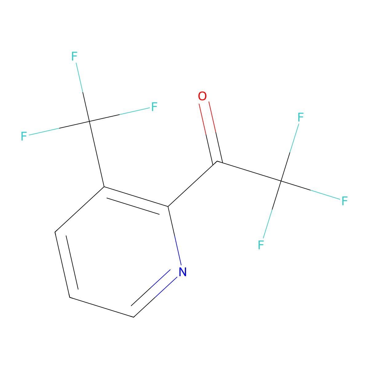 2,2,2-Trifluoro-1-[3-(trifluoromethyl)pyridin-2-yl]ethan-1-one molecular structure, CAS 2229003-72-7