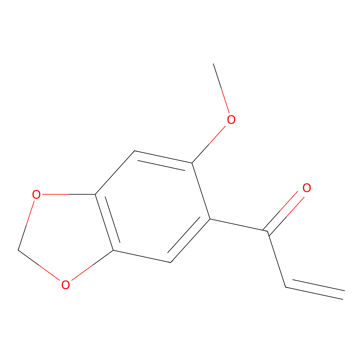 1-(6-Methoxy-1,3-dioxaindan-5-yl)prop-2-en-1-one molecular structure, CAS 2229033-39-8