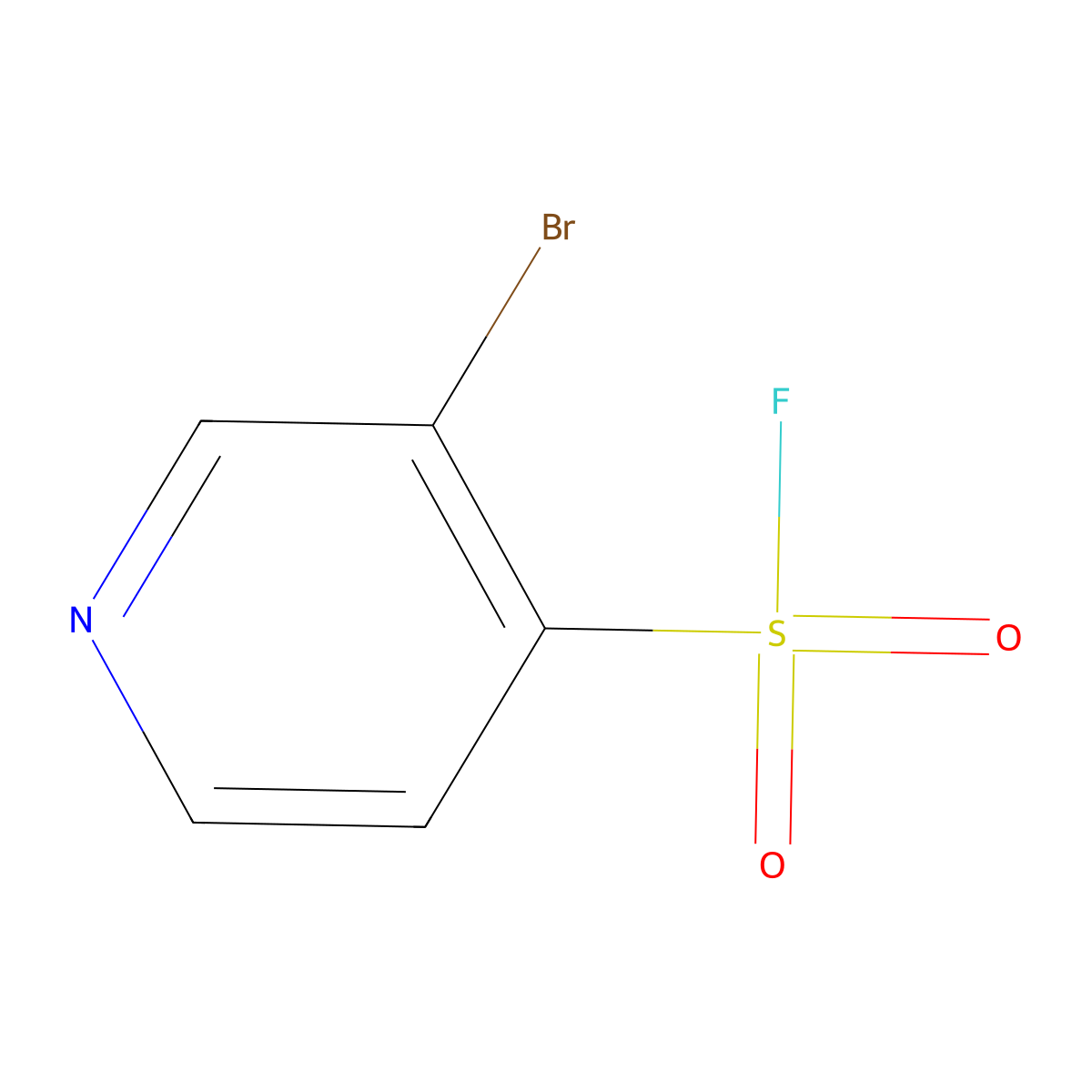 3-Bromopyridine-4-sulfonyl fluoride molecular structure, CAS 2229049-79-8