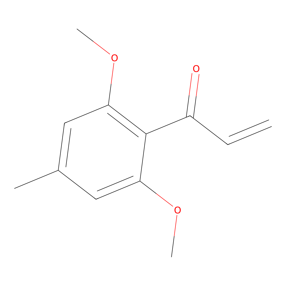 1-(2,6-Dimethoxy-4-methylphenyl)prop-2-en-1-one molecular structure, CAS 2229072-45-9