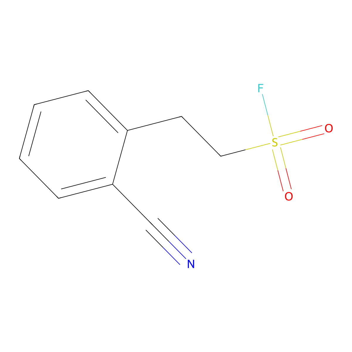 2-(2-Cyanophenyl)ethane-1-sulfonyl fluoride molecular structure, CAS 2229077-56-7