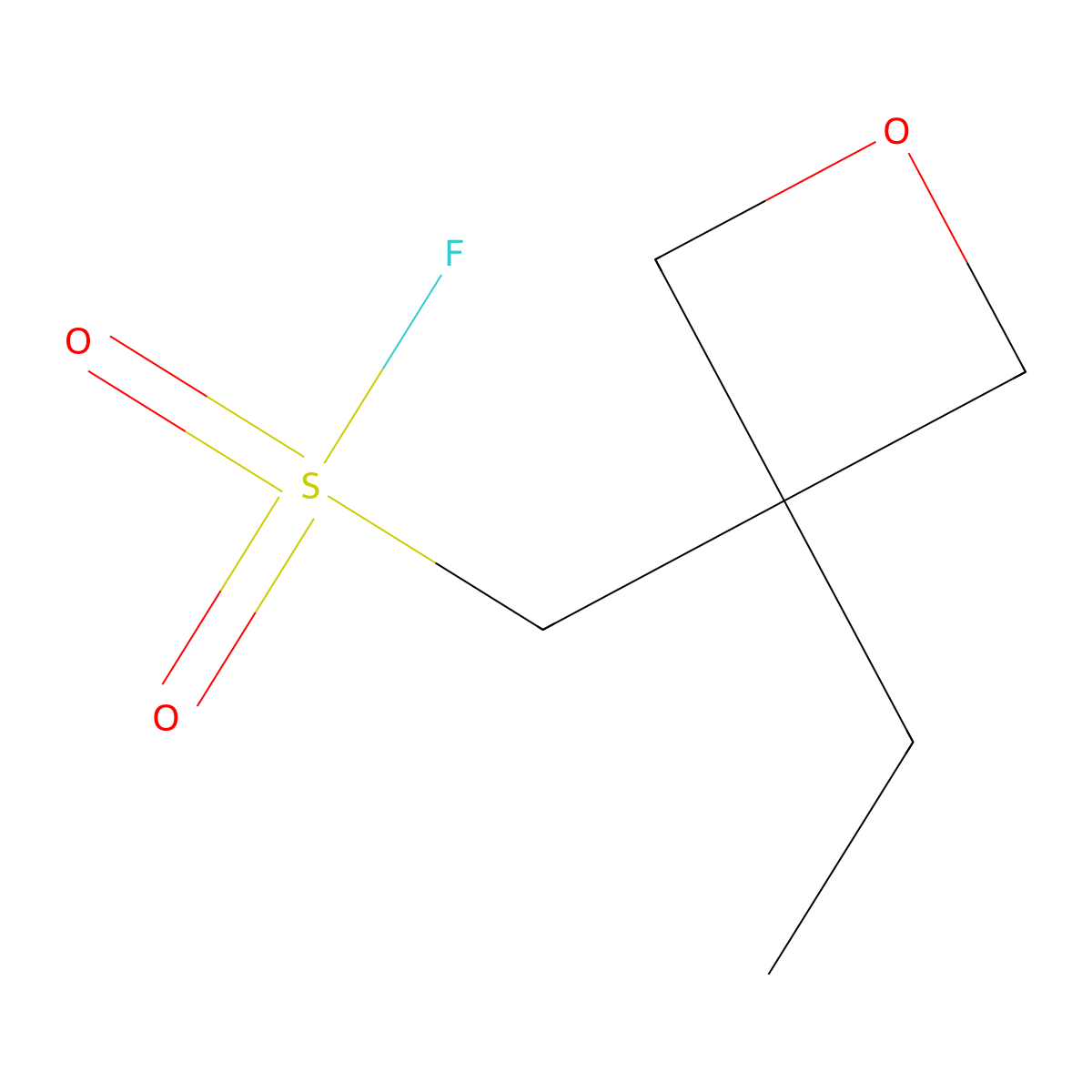 (3-Ethyloxetan-3-yl)methanesulfonyl fluoride molecular structure, CAS 2229082-83-9