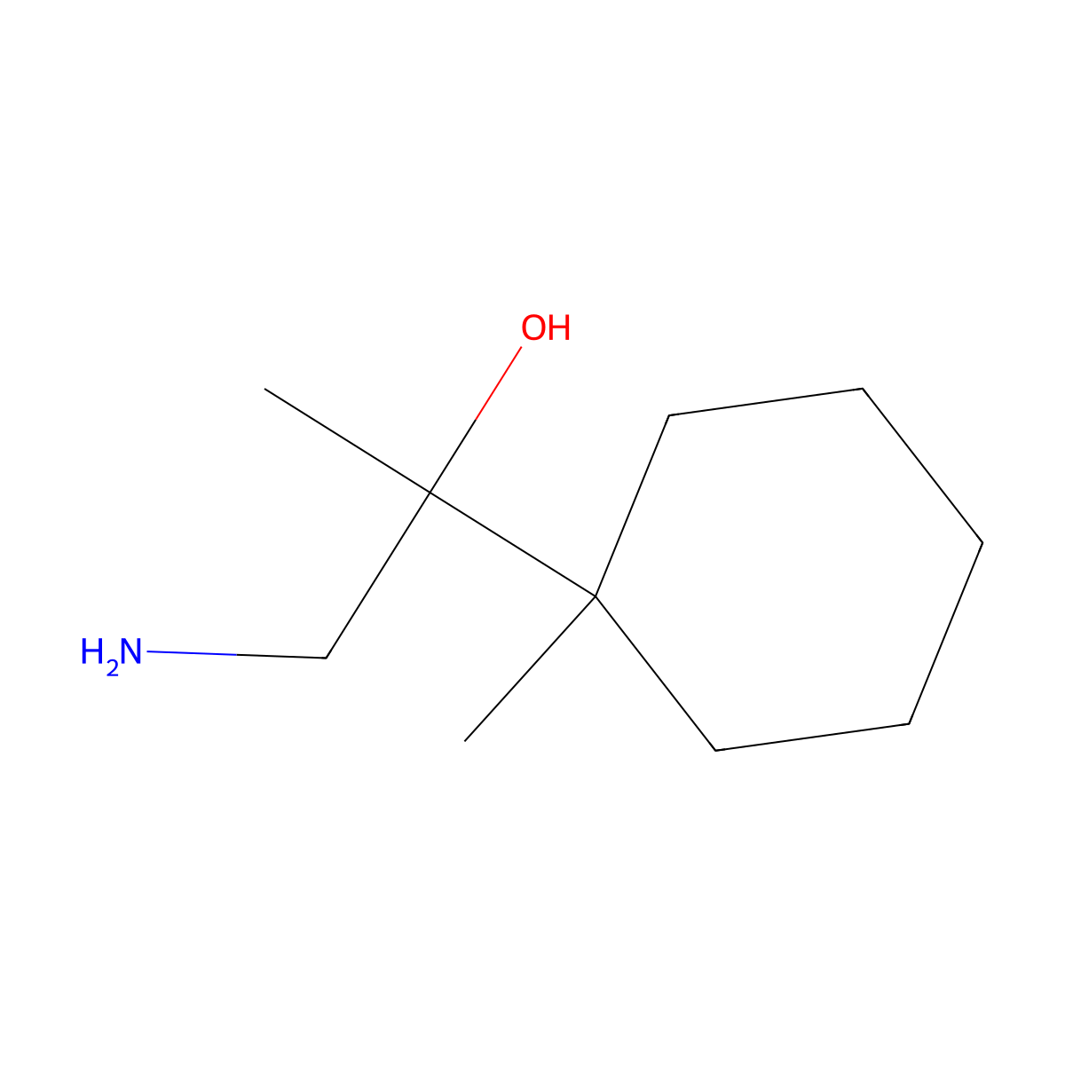 1-Amino-2-(1-methylcyclohexyl)propan-2-ol molecular structure, CAS 2229088-23-5