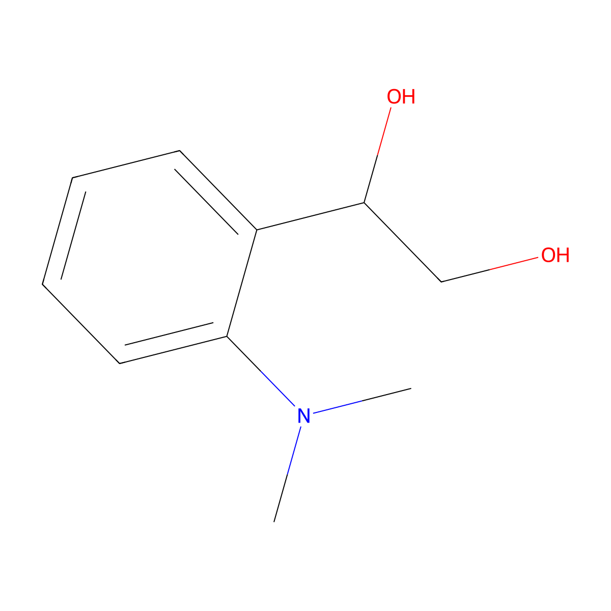 1-[2-(Dimethylamino)phenyl]ethane-1,2-diol molecular structure, CAS 2229096-39-1