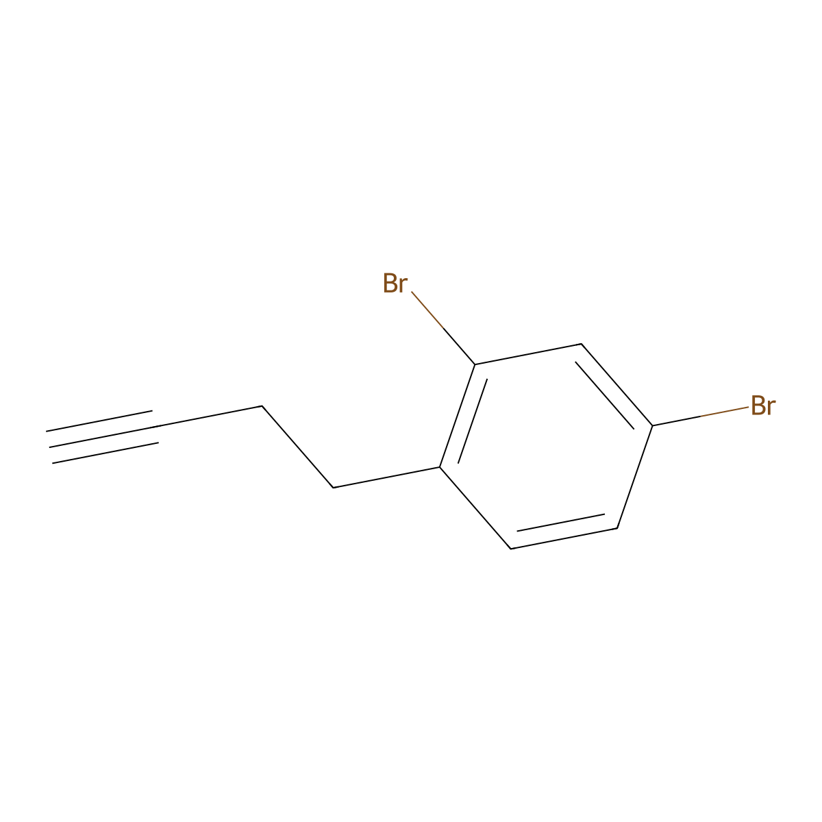 2,4-Dibromo-1-(but-3-yn-1-yl)benzene molecular structure, CAS 2229130-34-9