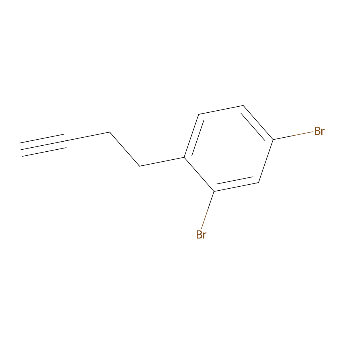 2,4-Dibromo-1-(but-3-yn-1-yl)benzene molecular structure, CAS 2229130-34-9