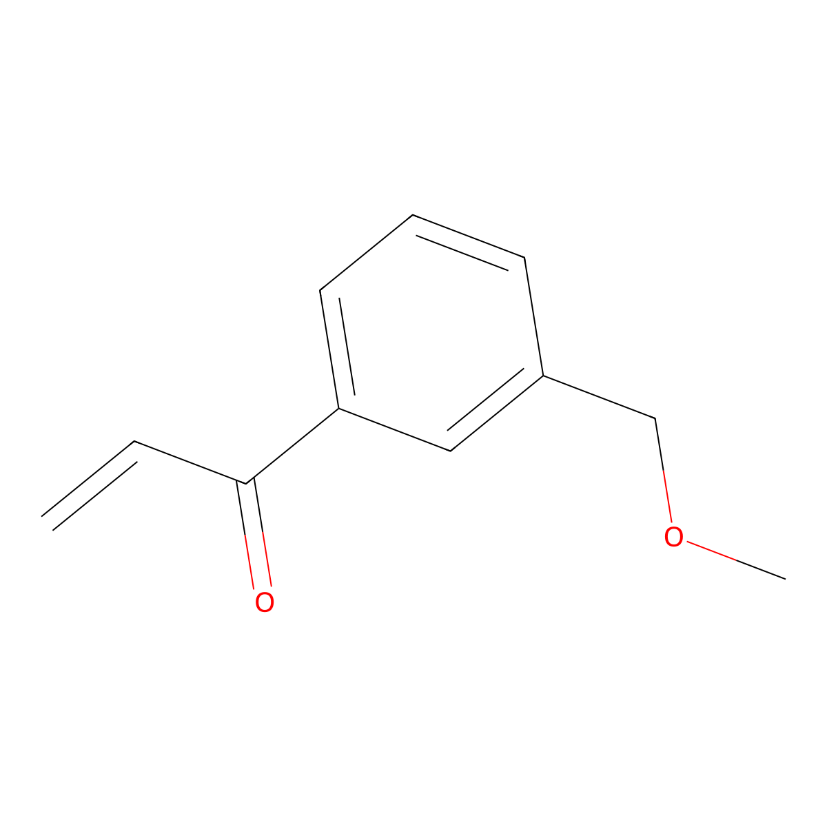 1-[3-(Methoxymethyl)phenyl]prop-2-en-1-one molecular structure, CAS 2229135-02-6