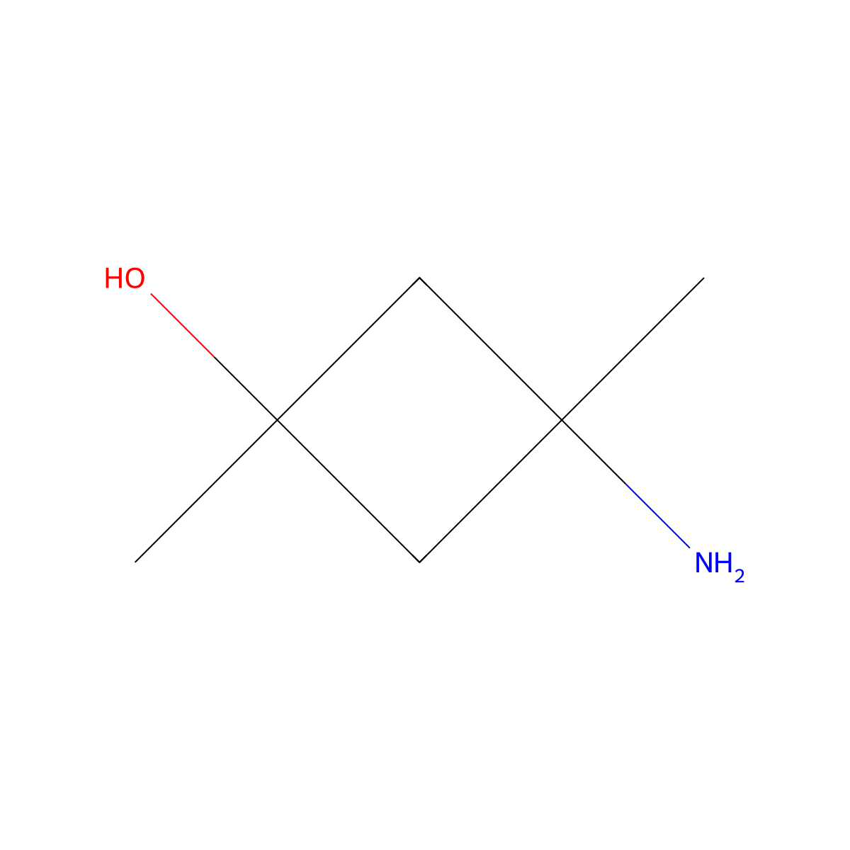 (1s,3s)-3-Amino-1,3-dimethylcyclobutan-1-ol molecular structure, CAS 2229139-72-2