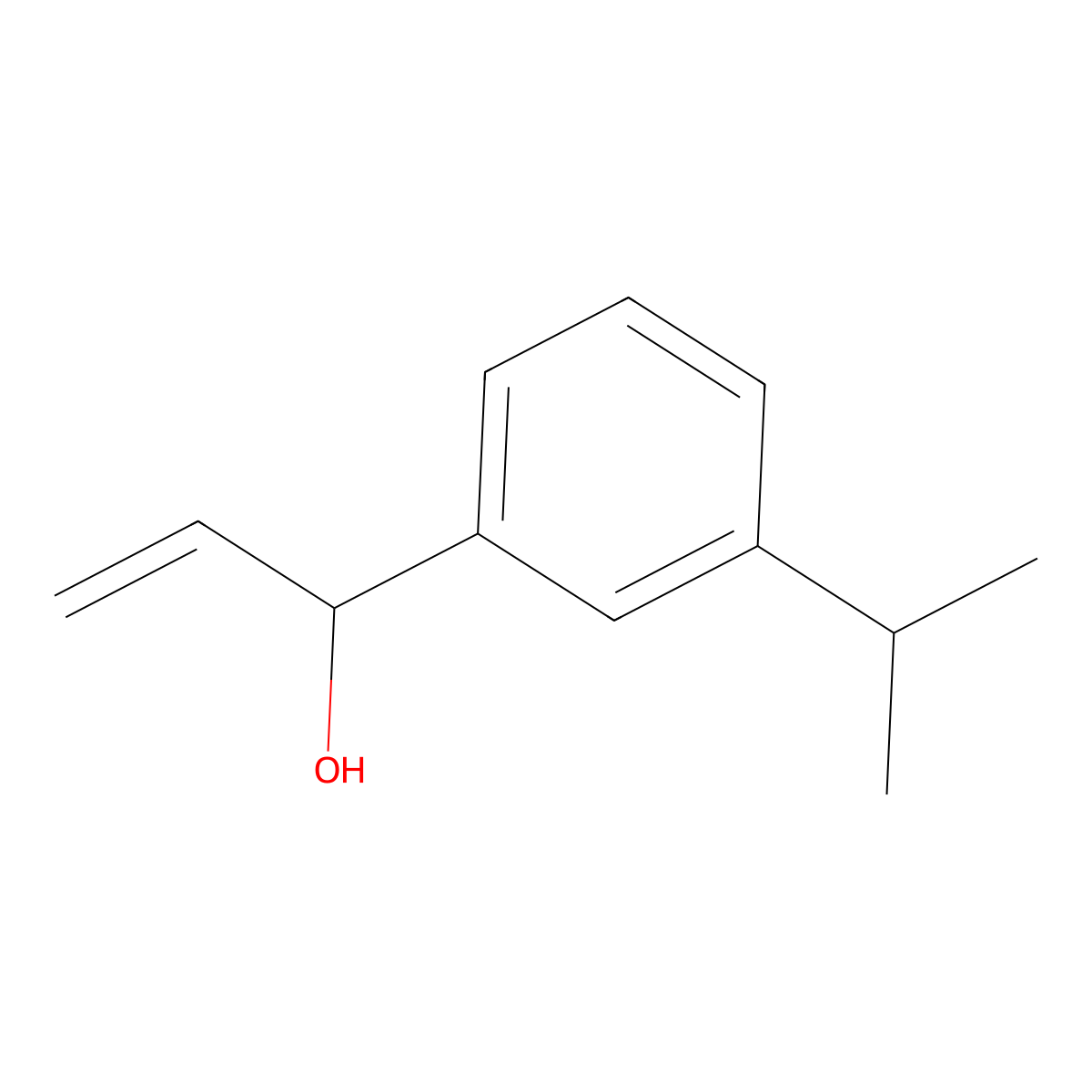 alpha-Ethenyl-3-(1-methylethyl)benzenemethanol molecular structure, CAS 2229153-34-6