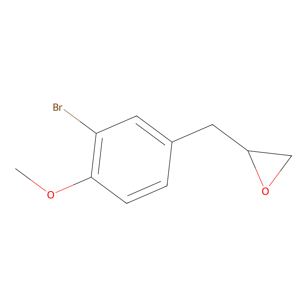 2-[(3-Bromo-4-methoxyphenyl)methyl]oxirane molecular structure, CAS 2229160-29-4